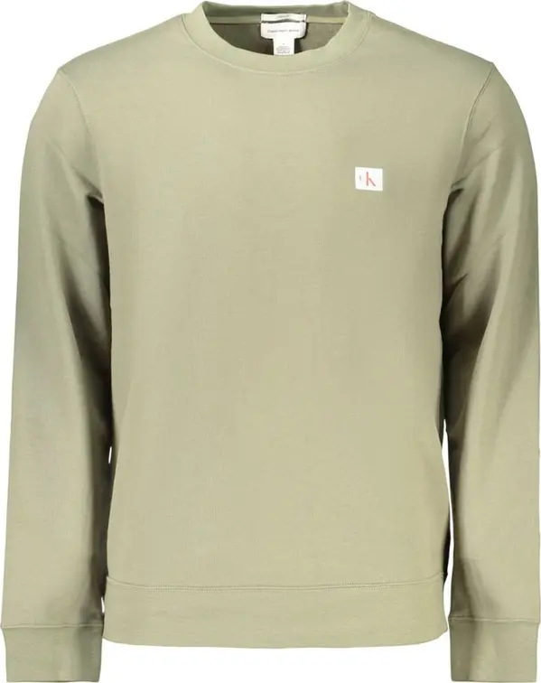 Green Cotton Mens Sweatshirt