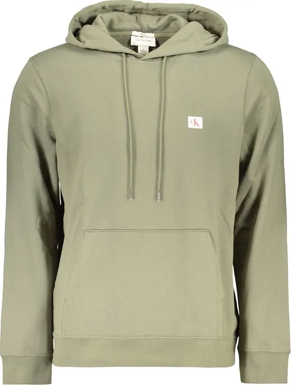 Green Cotton Men's Hoodie