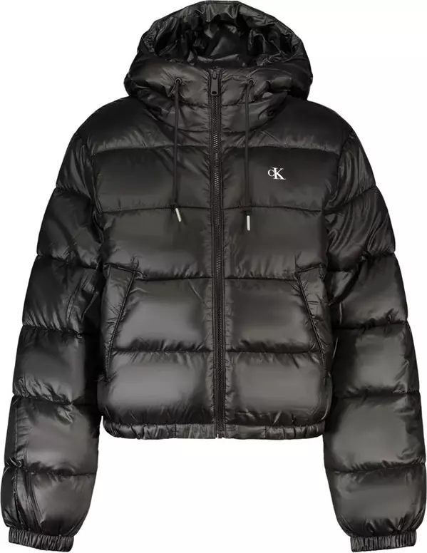 Black Polyester Womens Jacket