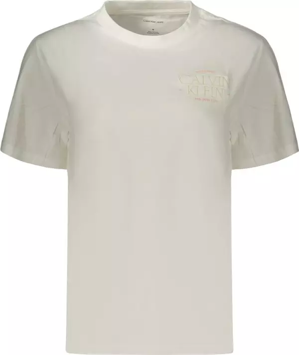 White Cotton Women's T-Shirt