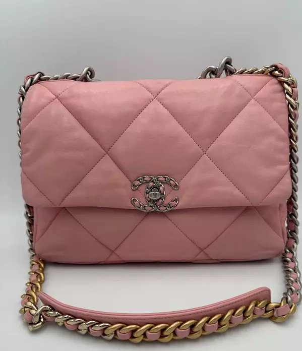 CHANEL 19 Medium Pink Handbag