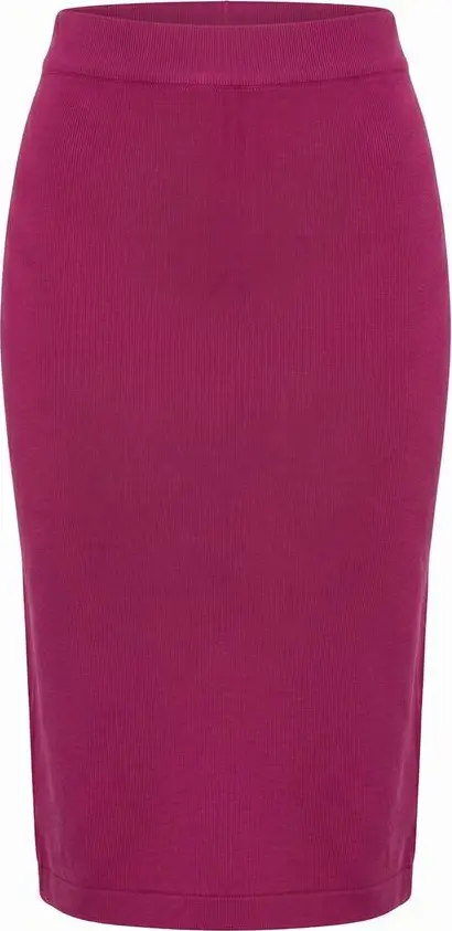 Purple Cotton Women Skirt