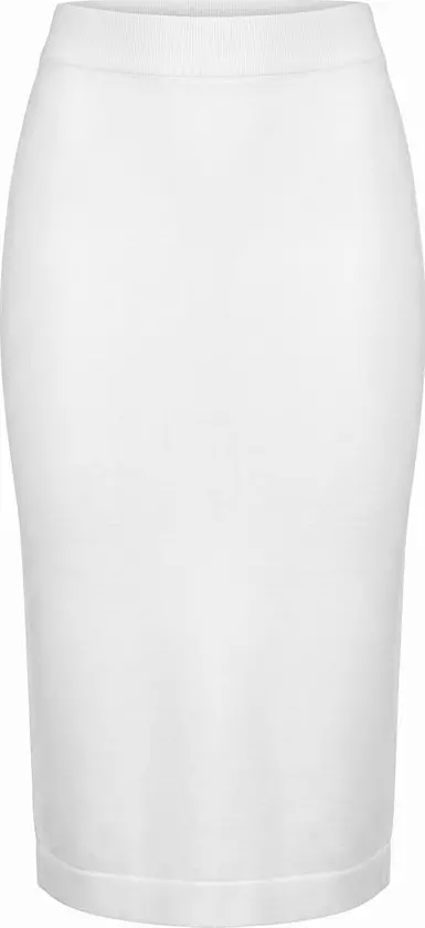 White Cotton Women Skirt