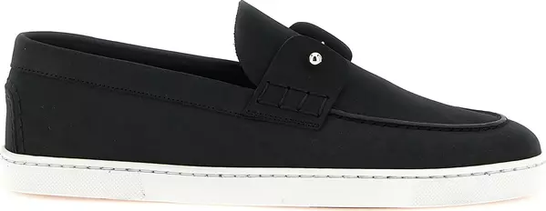 Black Calfskin Slip-On Loafers