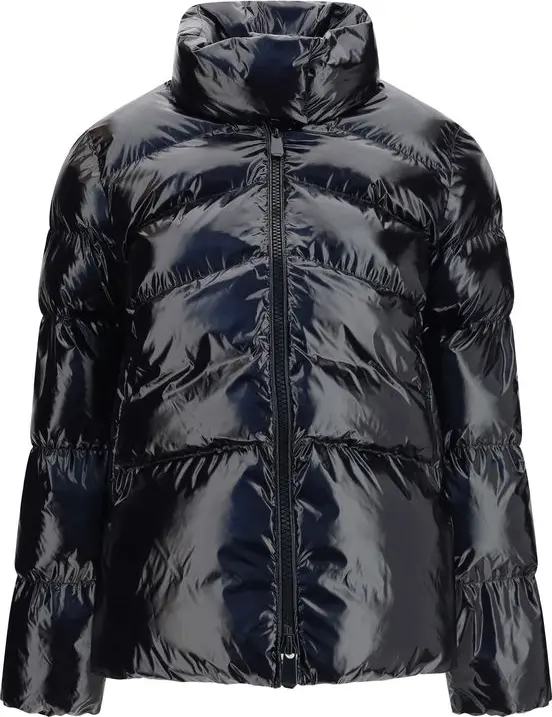 Black Polyamide Full-Length Jacket
