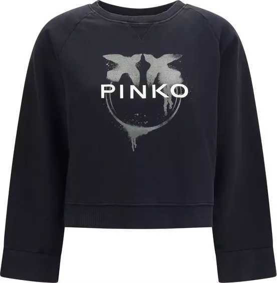 Black Cotton Sweatshirt