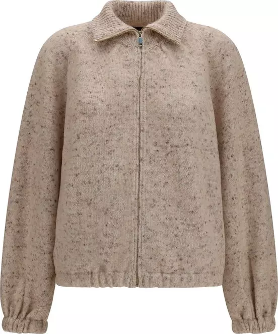 Beige Wool Oves Aries Bomber