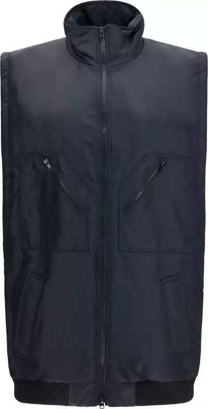 Black Polyamide Sleeveless Jacket