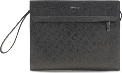 Black Calf Leather Bos Taurus Handbag