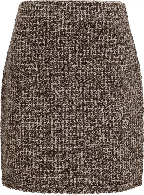 Brown Polyamide Mini Skirt