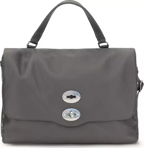 Gray Calf Leather Bos Taurus Handbag