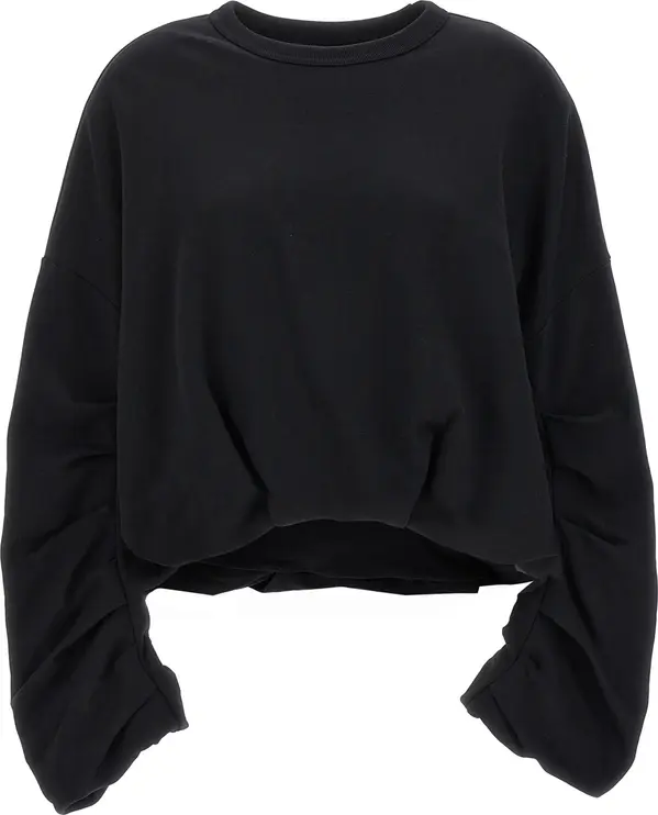 Black Cotton Sweatshirt