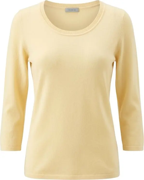 Yellow Silk Women Sweater