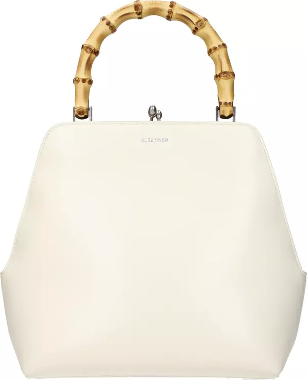 Beige Leather Handbag