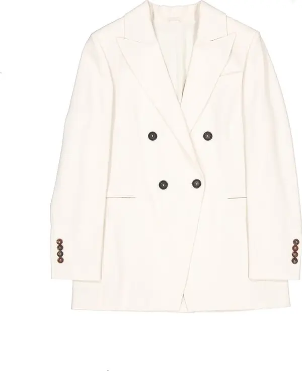 White Virgin Wool Blazer