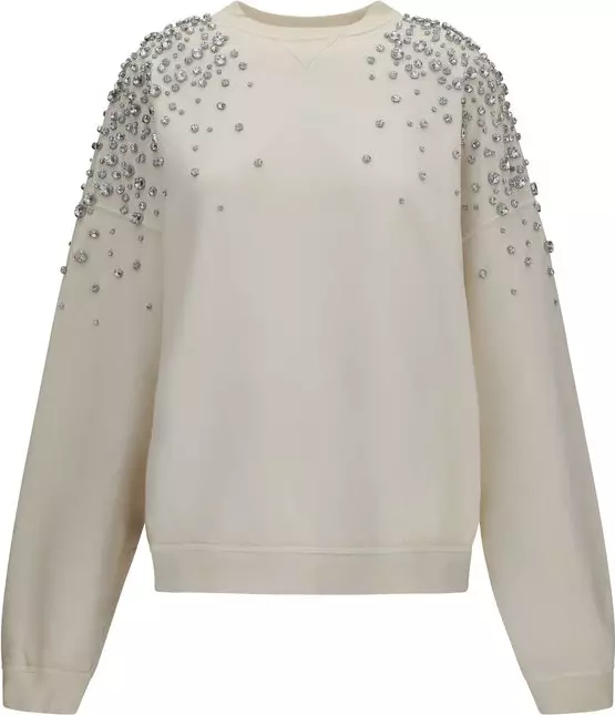 Beige Cotton Sweatshirt