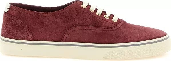 Bordeaux Calfskin Low Top Sneakers