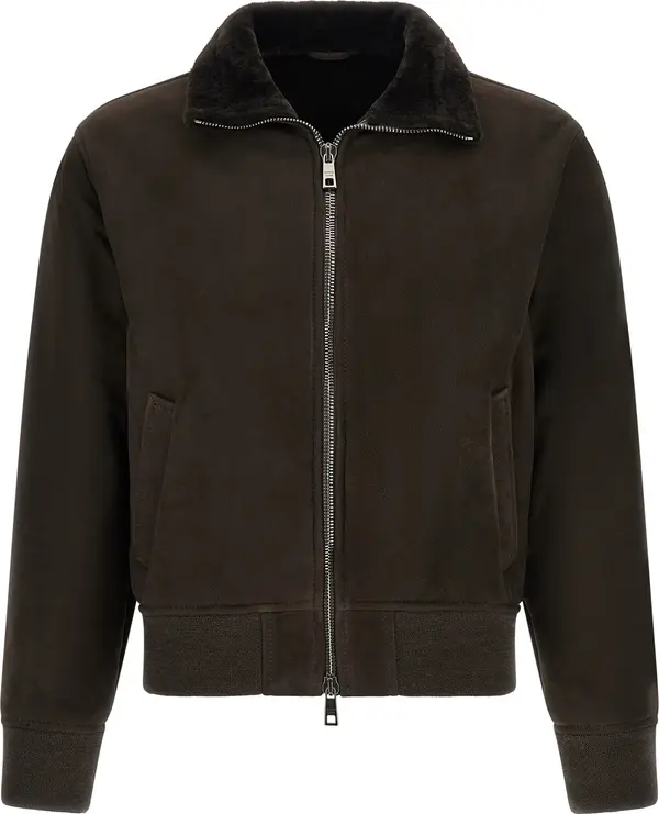 Brown Lamb Leather Leather Jacket