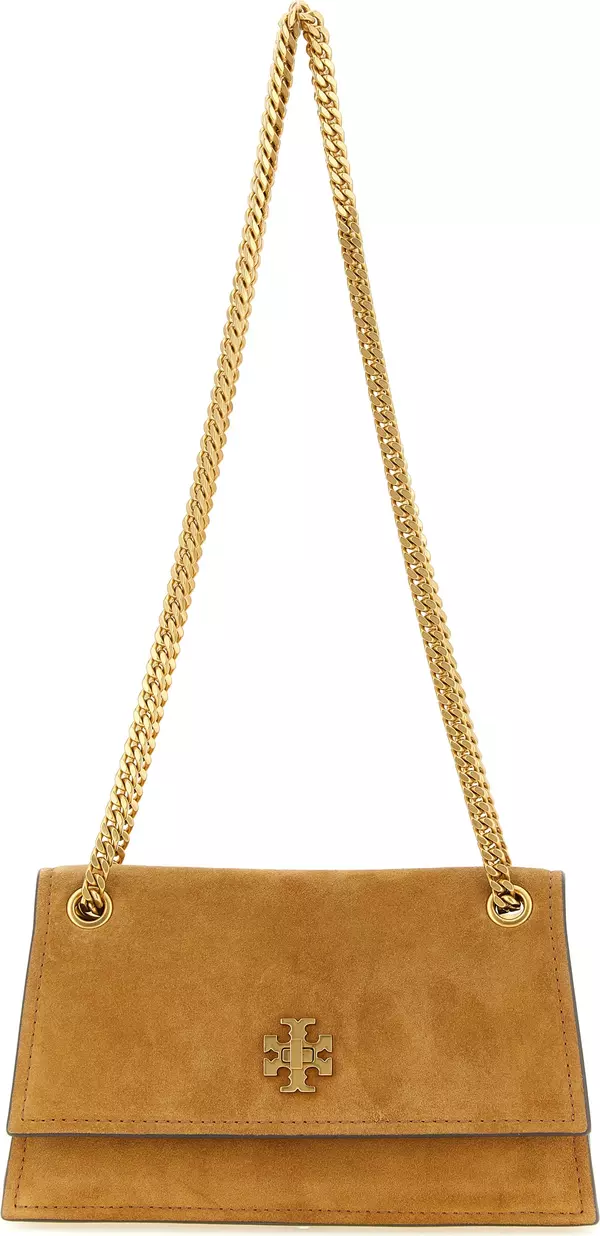 Brown Calfskin Shoulder Bag