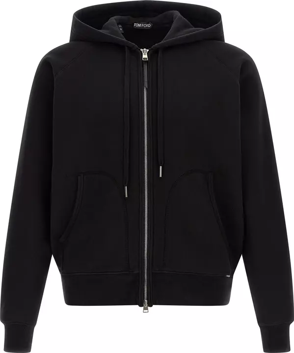 Black Cotton Sweatshirt