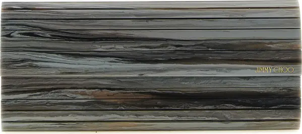 Gray Polyester Clutch Bag