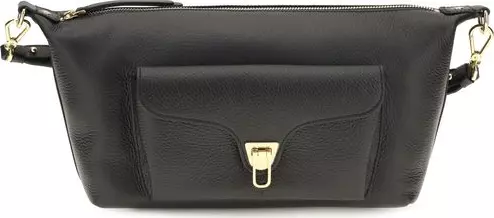 Black Calf Leather Bos Taurus Shoulder Bag
