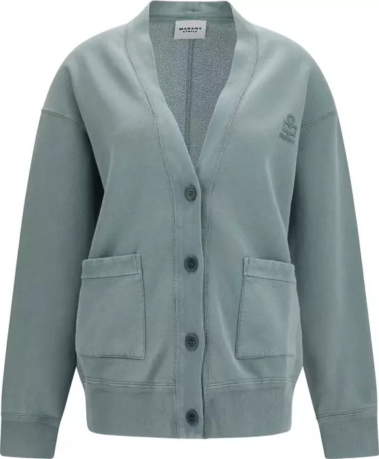 Gray Cotton Cardigan