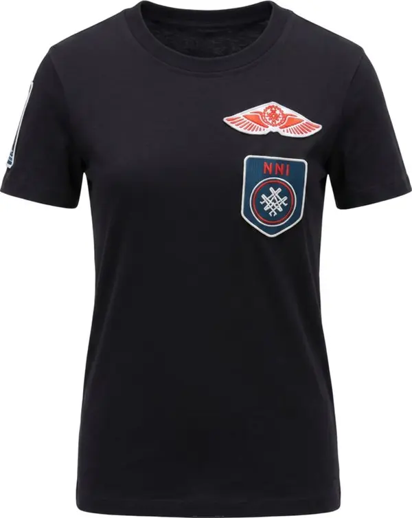 Black Cotton Women's T-shirt