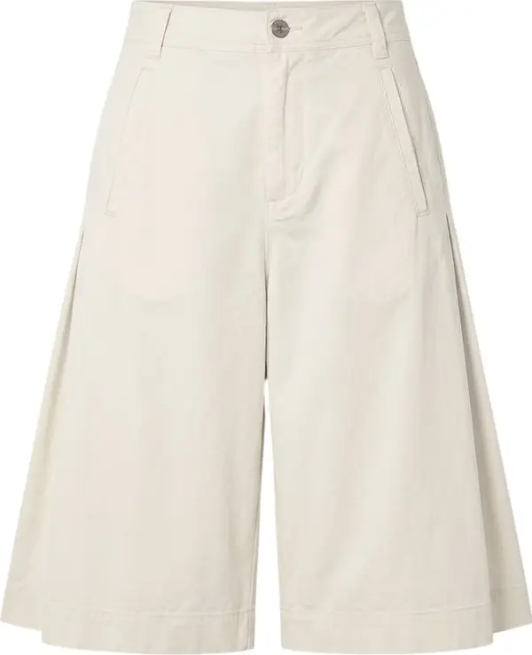 White Cotton Women's Shorts