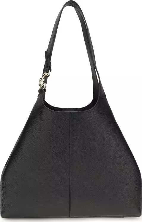 Black Calf Leather Bos Taurus Shoulder Bag