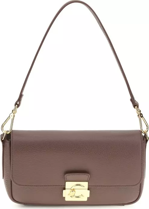 Brown Calf Leather Bos Taurus Shoulder Bag