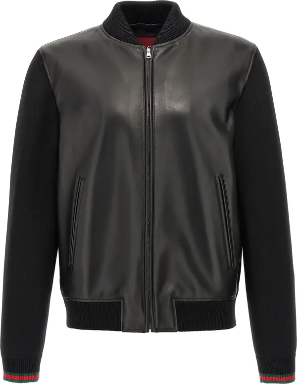 Black Lamb Leather Leather Jacket