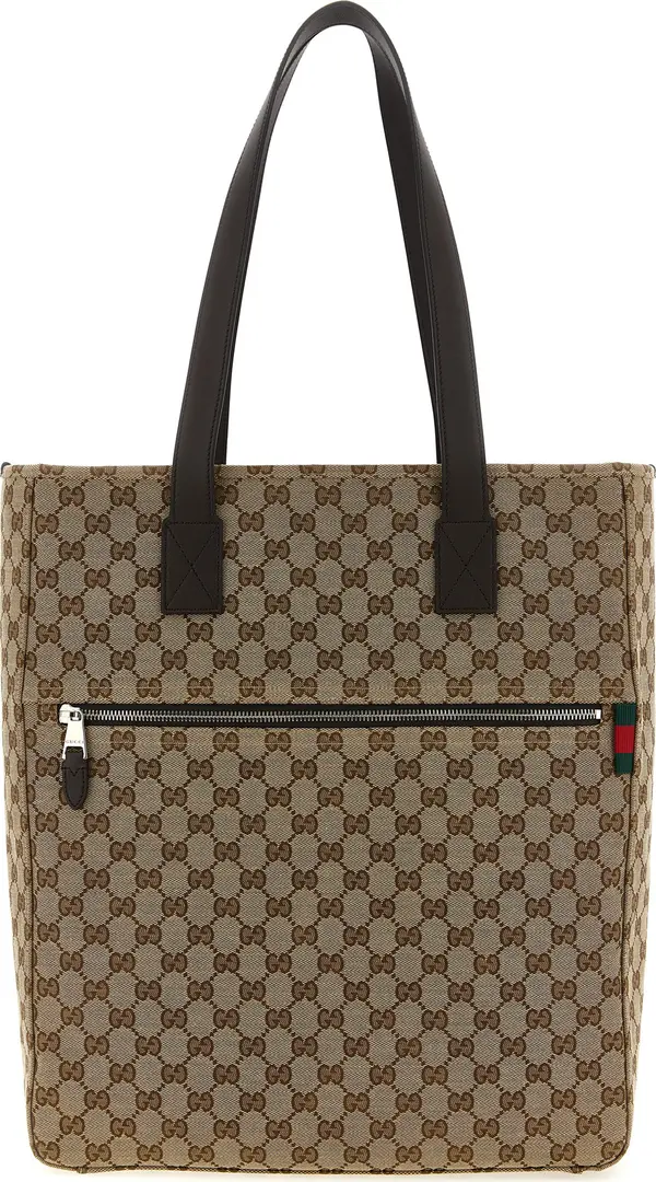 Brown Polyester Shoulder Bag