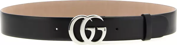 Black Calfskin Regular Belt