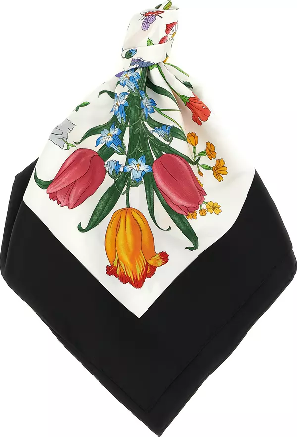 Black Silk Scarf