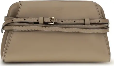 Beige Goatskin Shoulder Bag