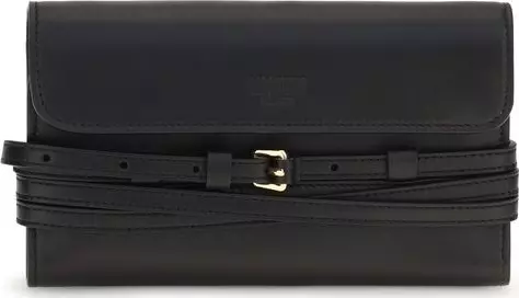 Black Goatskin Shoulder Bag