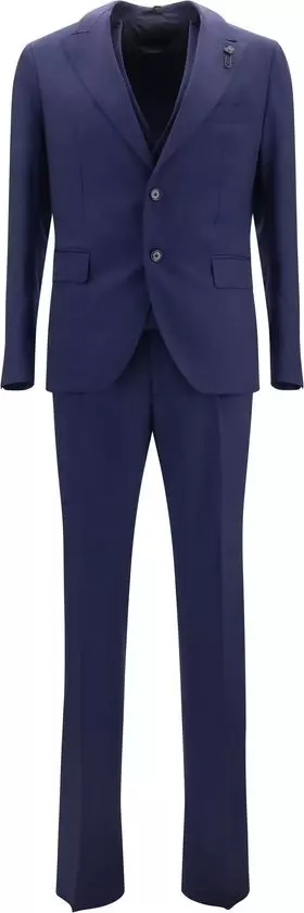 Blue Wool Oves Aries Two-Piece Suit