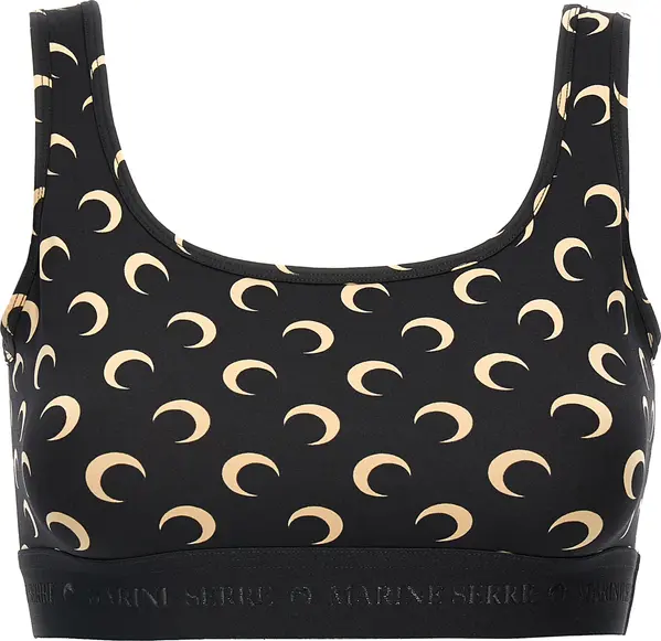 Black Polyamide Sport Bra