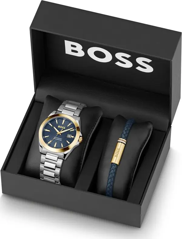Gray Stainless Steel Dress Watch