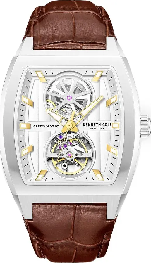 Brown Leather Dress Watch