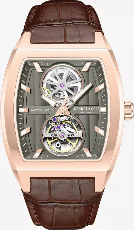 Brown Leather Dress Watch