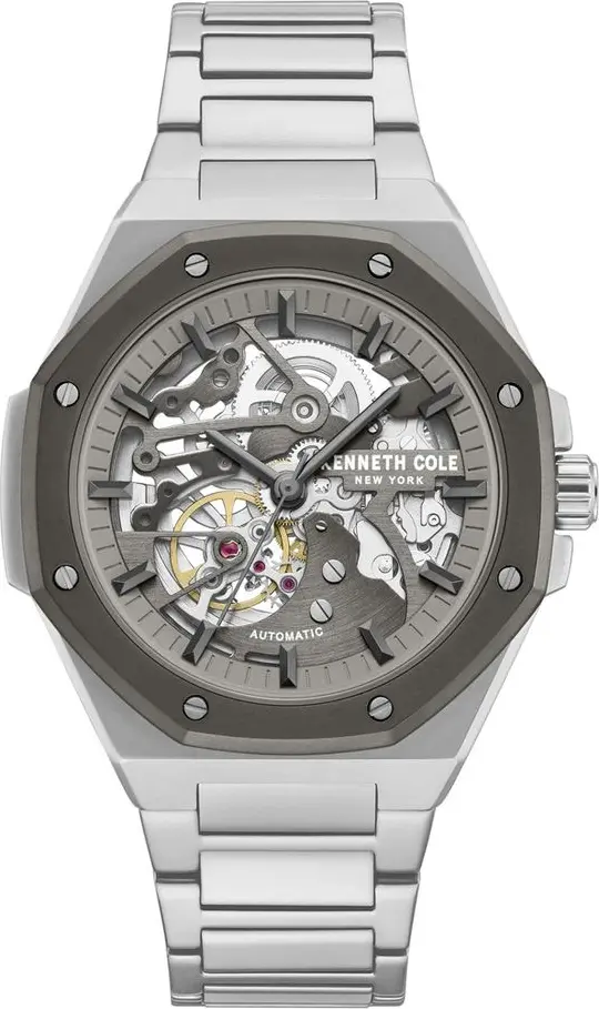 Gray Stainless Steel Dress Watch