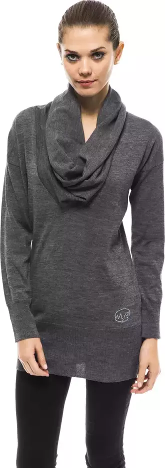 Gray Wool Women Sweater