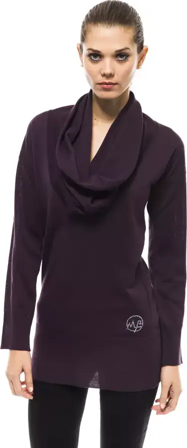 Purple Wool Women Sweater