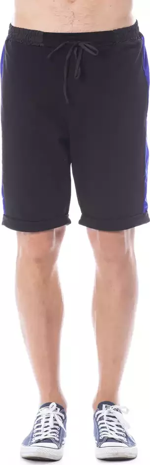 Black Cotton Men's Short
