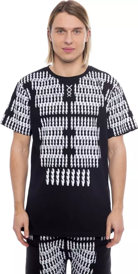 Black Cotton Men T-Shirt