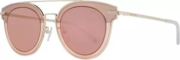 Rose Gold Metal & Plastic Sunglasses