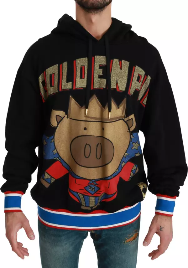 Black Sweater Pig of the Year Hooded