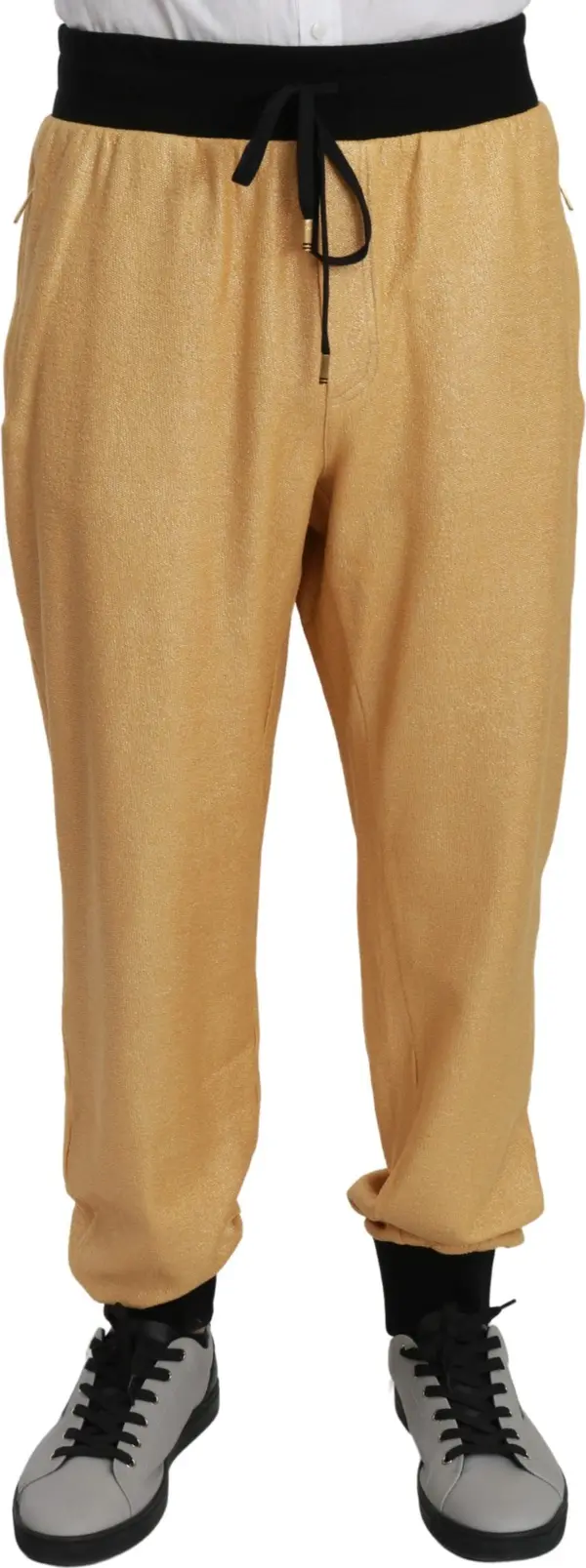 Gold Year Of The Pig Cotton Mens Pants